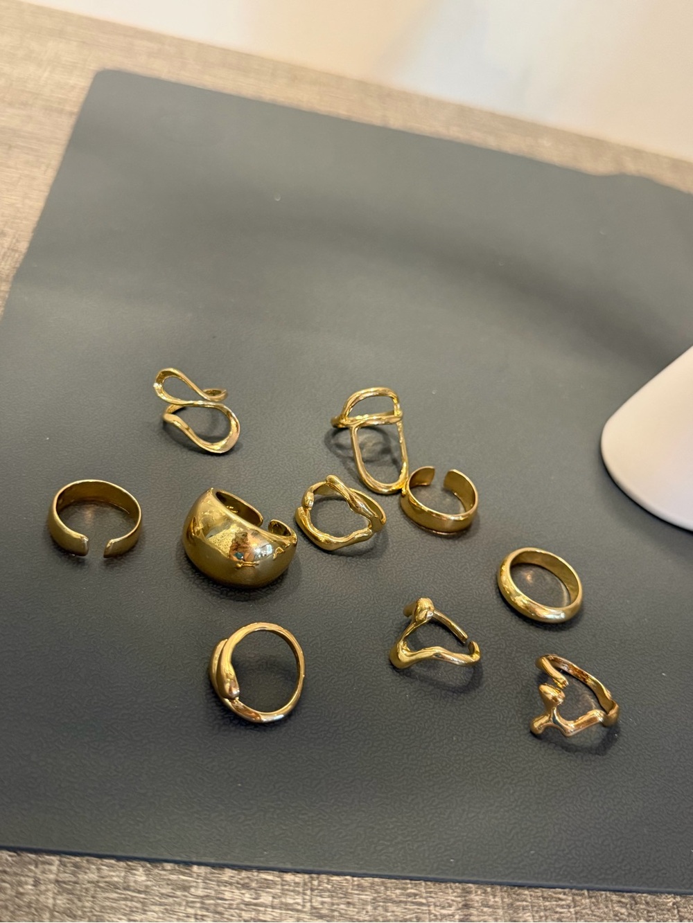 Assorted Gold-Tone Rings